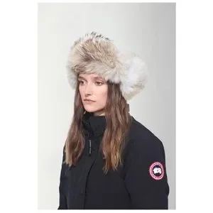 Ladies / Dames Avaiator Hat Canada Goose real fur Canada Goose Aviator Hat - Accessories main image 3